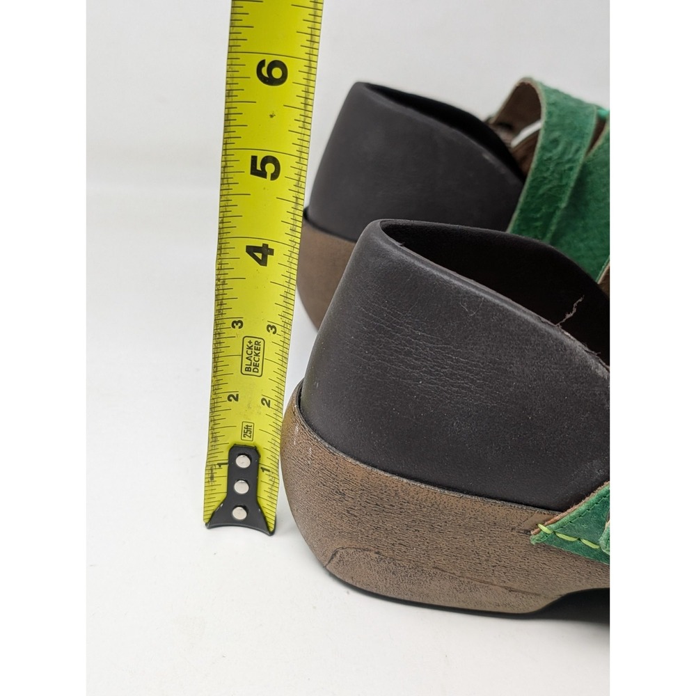 Rocky 4EurSole Green Inspire Me Leather Clog Shoes Women's Size‎ 41 / US 10-10.5 - Picture 7 of 7